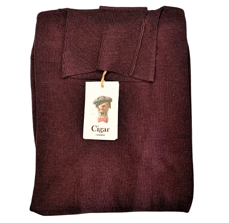 Berragamo T-178 Turtle Neck Sweater - Burgundy