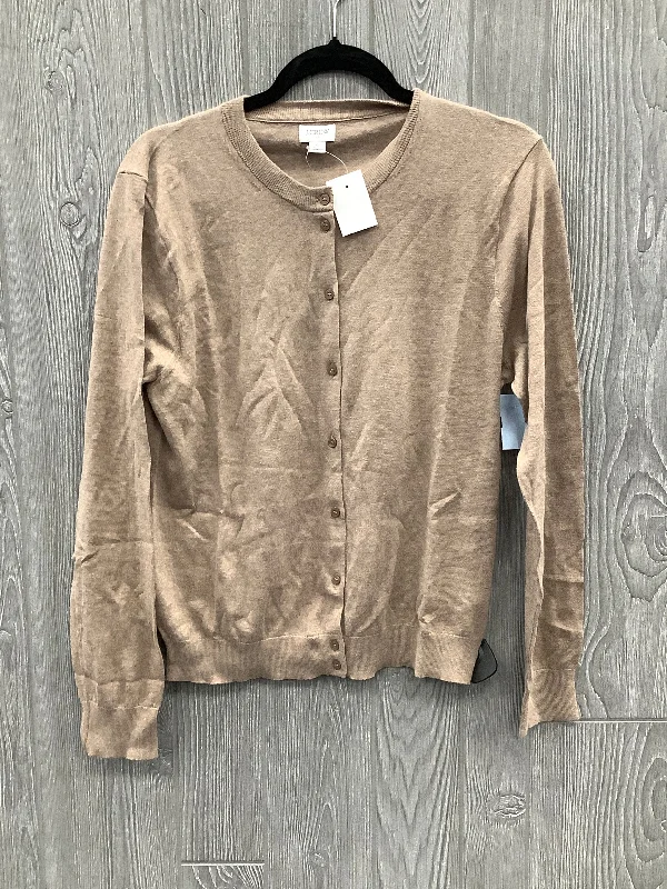 Men's short-sleeve sleek neutral-casual-bold-old-walnut tee-Cardigan By J. Crew In Tan, Size: L