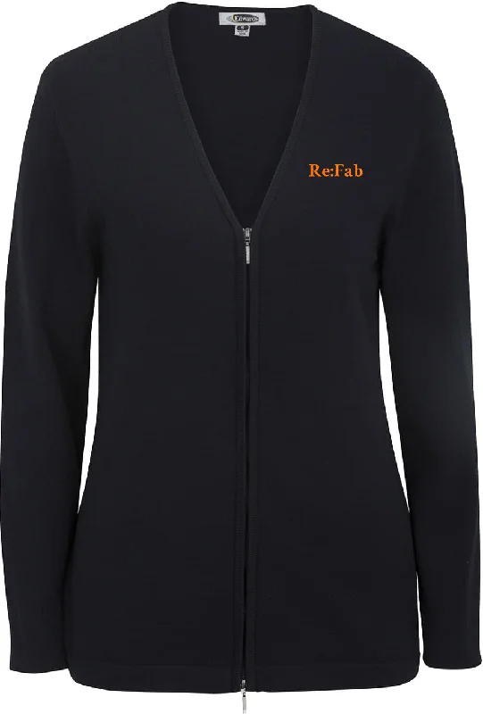 Edwards Ladies Full Zip Fine Gauge Cardigan Sweater