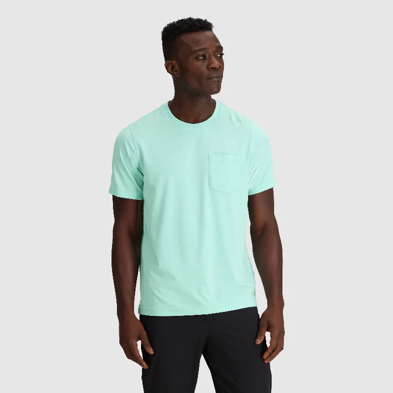 Men's short-sleeve warm topaz top-Men's Essential Pocket T-Shirt