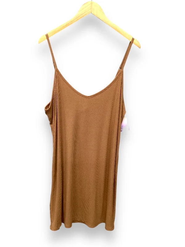 Men's short-sleeve trendy bright-deep-old-frayed top-Nightgown By Stars Above In Tan, Size: Xxl