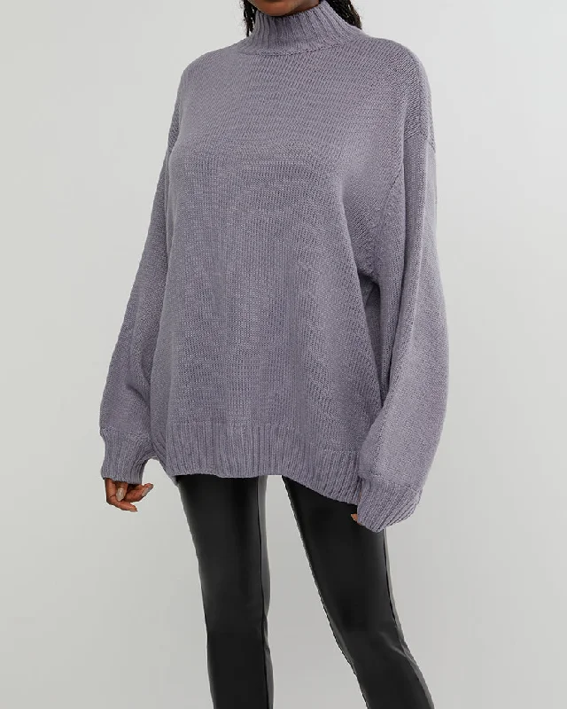 Oversized Mock Neck Sweater