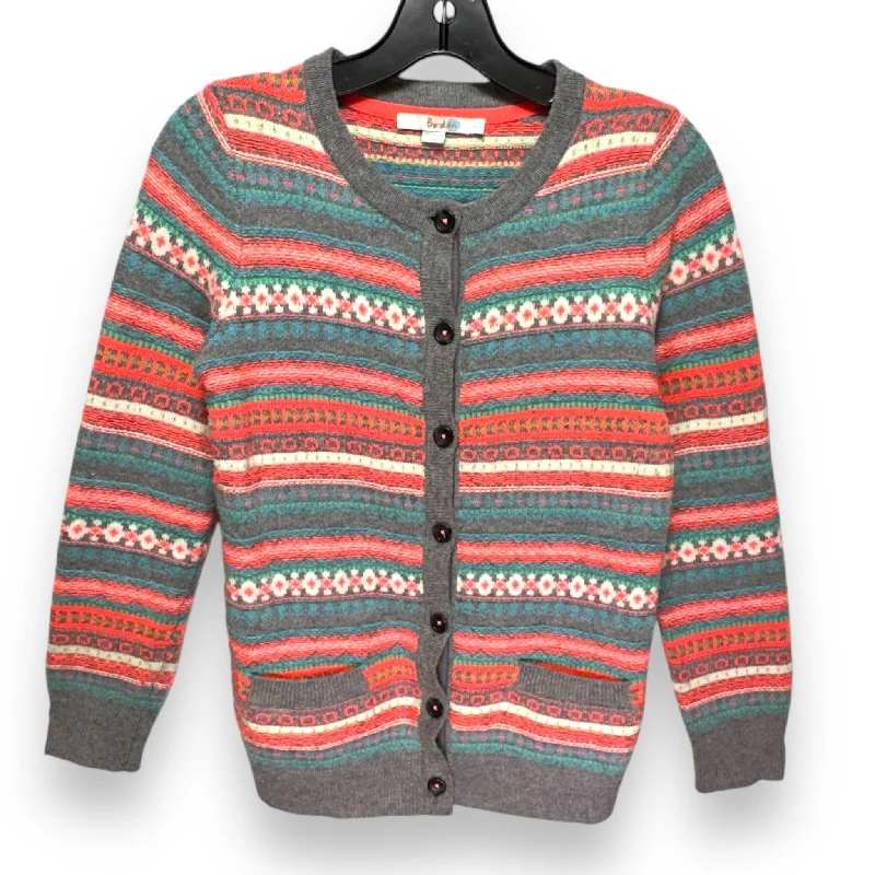 Men's short-sleeve deep bold-aqua top-Sweater Cardigan By Boden In Multi-colored, Size: 8