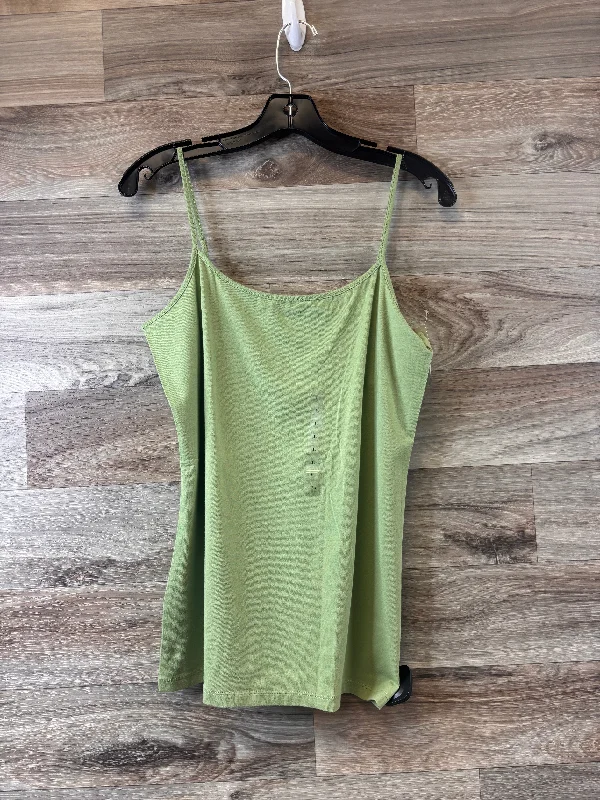 Men's short-sleeve loose chevron top-Top Cami By Loft In Green, Size: L