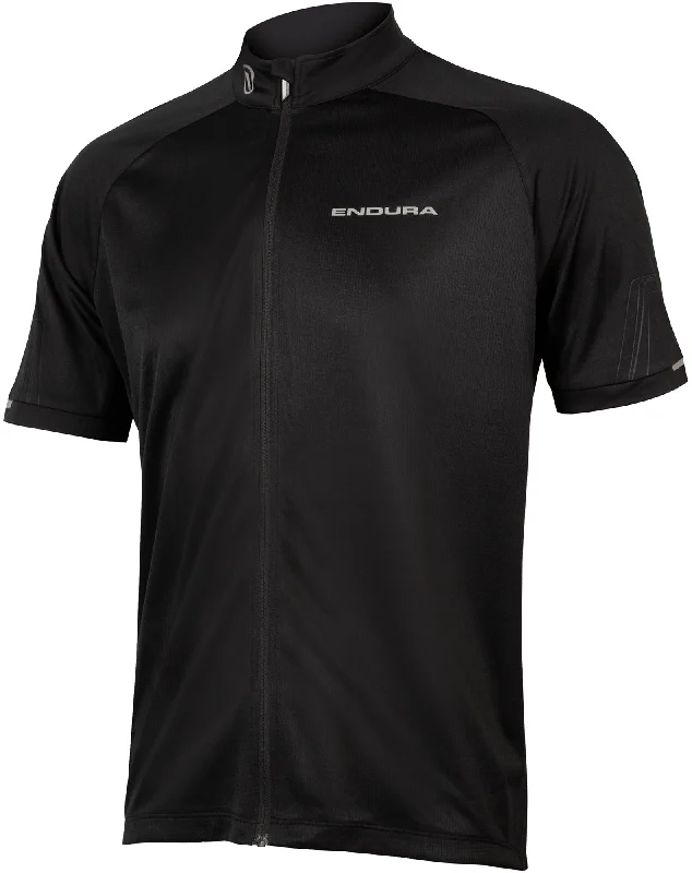 Men's short-sleeve casual bold-rich-sporty-perforated top-Endura Xtract II Short Sleeve Mens Cycling Jersey - Black