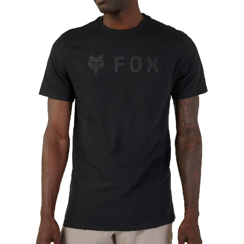 Men's short-sleeve rugged urban-yachting tee-Fox Absolute Premium Short Sleeve Mens Cycling Jersey - Black