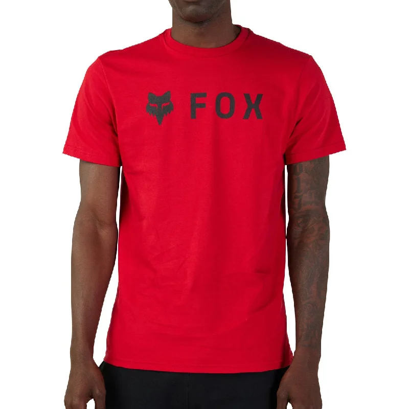 Men's short-sleeve neutral casual-acrylic tee-Fox Absolute Premium Short Sleeve Mens Cycling Jersey - Red