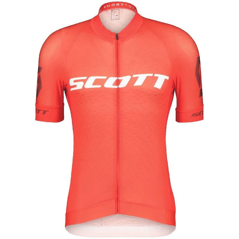 Men's short-sleeve deep old-frayed shirt-Scott RC Pro Short Sleeve Mens Cycling Jersey - Red