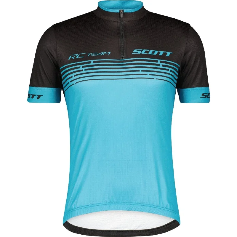 Men's short-sleeve muted big-gradient tee-Scott RC Team 20 Short Sleeve Mens Cycling Jersey - Blue