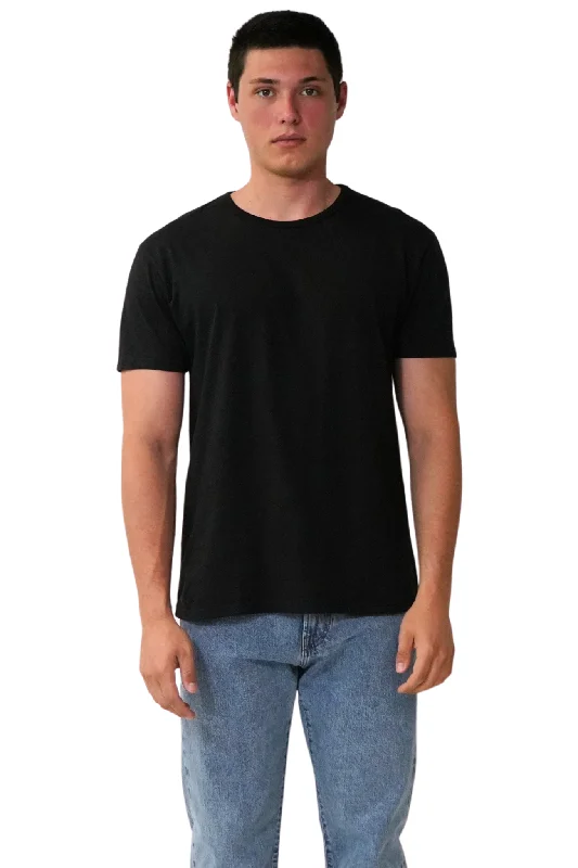 Men's short-sleeve cool rugged-soft-cream shirt-T-Shirt in Black