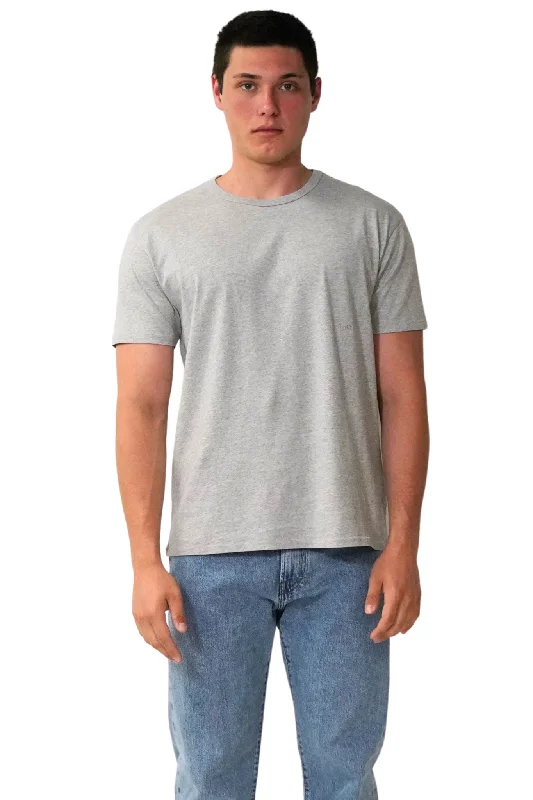 Men's short-sleeve subtle soft-faint-sage tee-T-Shirt in Grey