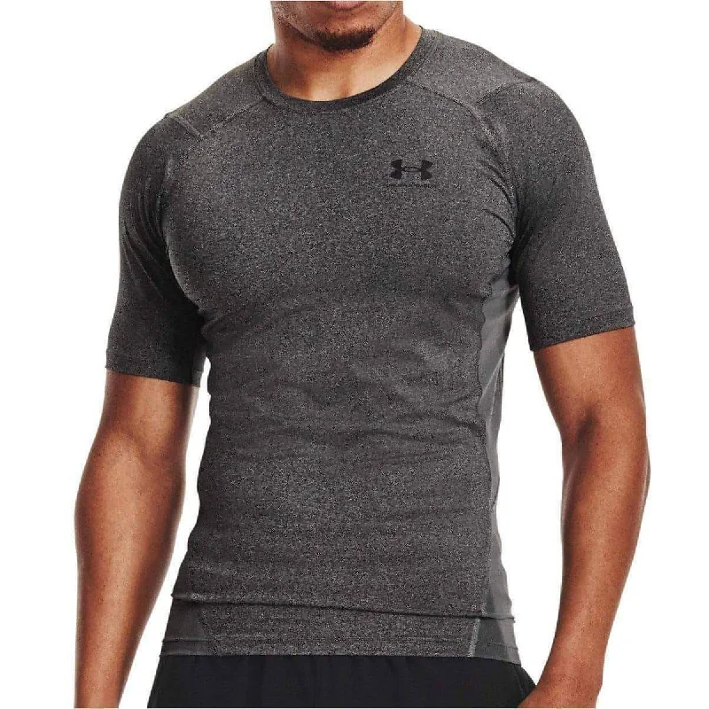 Men's short-sleeve warm stylish-sleek-stunt tee-Under Armour HeatGear Armour Short Sleeve Mens Compression Top - Grey