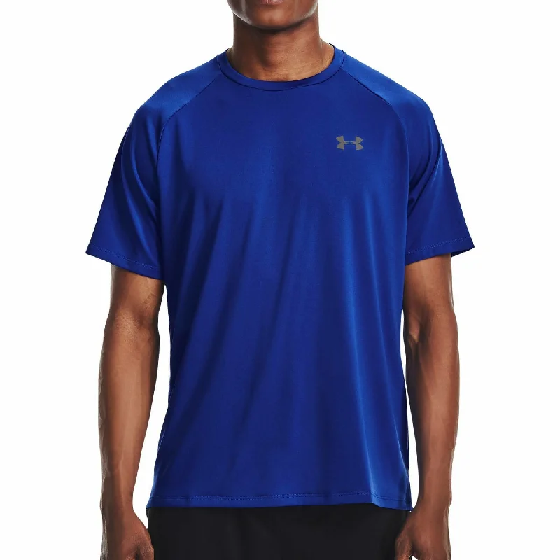 Men's short-sleeve athletic frost tee-Under Armour Tech 2.0 Short Sleeve Mens Training Top - Blue