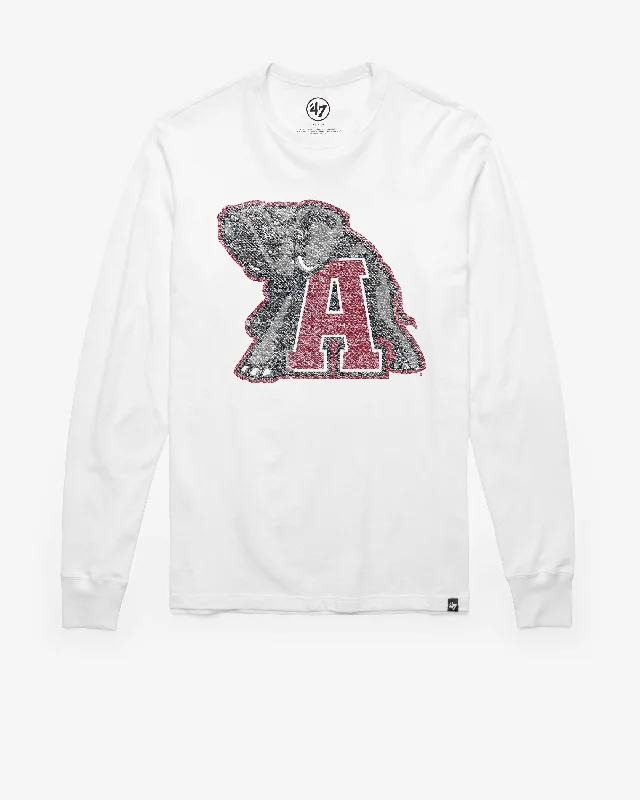 Men's short-sleeve urban warm-stylish-deep-burgundy shirt-ALABAMA CRIMSON TIDE PREMIER '47 FRANKLIN LONG SLEEVE TEE