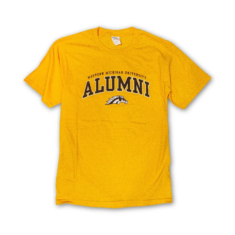 Men's short-sleeve sporty subtle-velvety top-Alumni Glowing Bronco Short Sleeve Tee