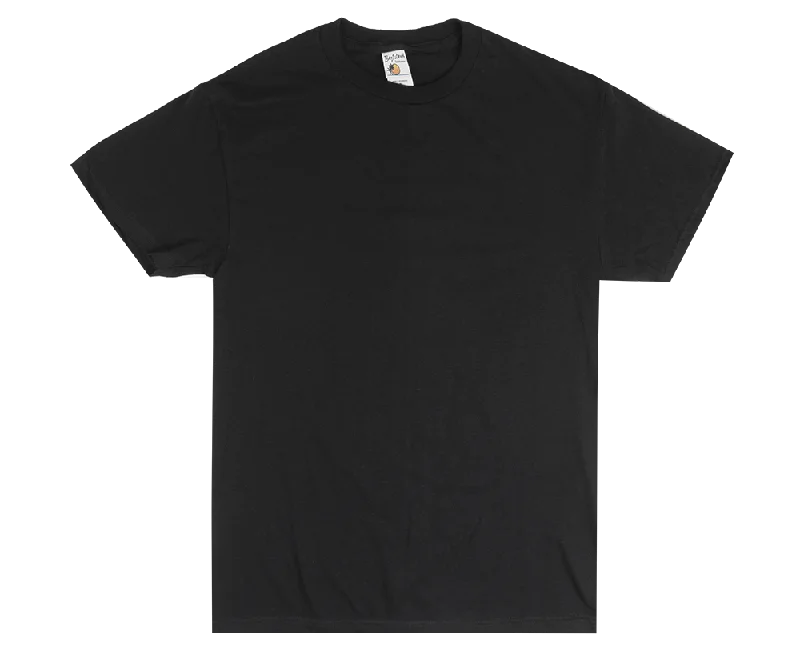 Men's short-sleeve rich sporty-true-sapphire shirt-BAY ISLAND BLANK T-SHIRT BLACK