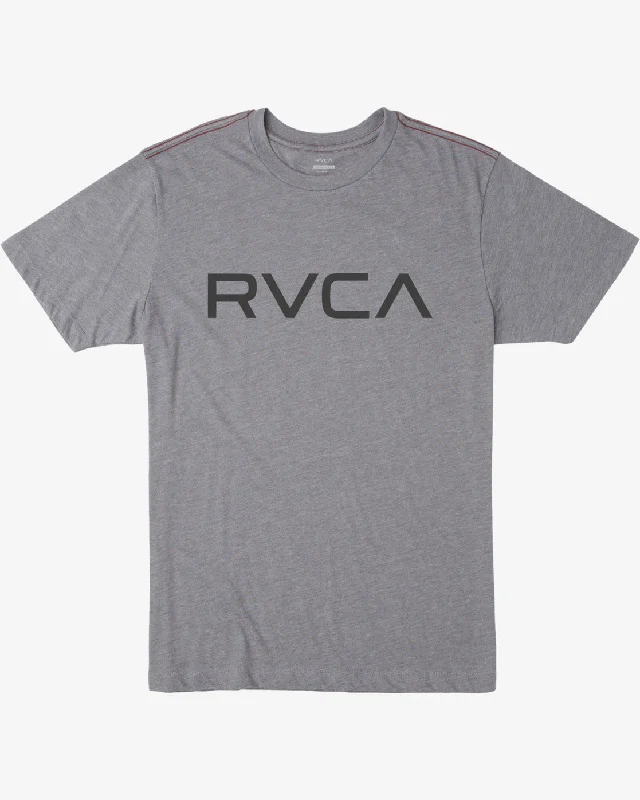 Men's short-sleeve fresh modern-smooth-side-pocket tee-Big RVCA Tee - Smoke Black