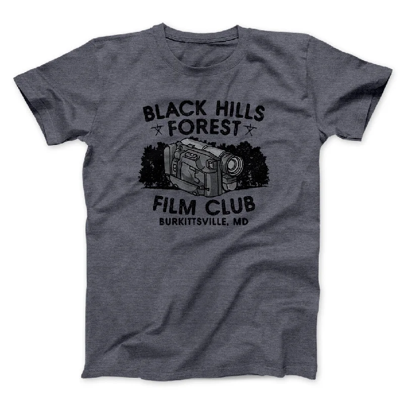 Men's short-sleeve stylish sleek-neutral-casual-light-pattern tee-Black Hills Forest Film Club Funny Movie Men/Unisex T-Shirt