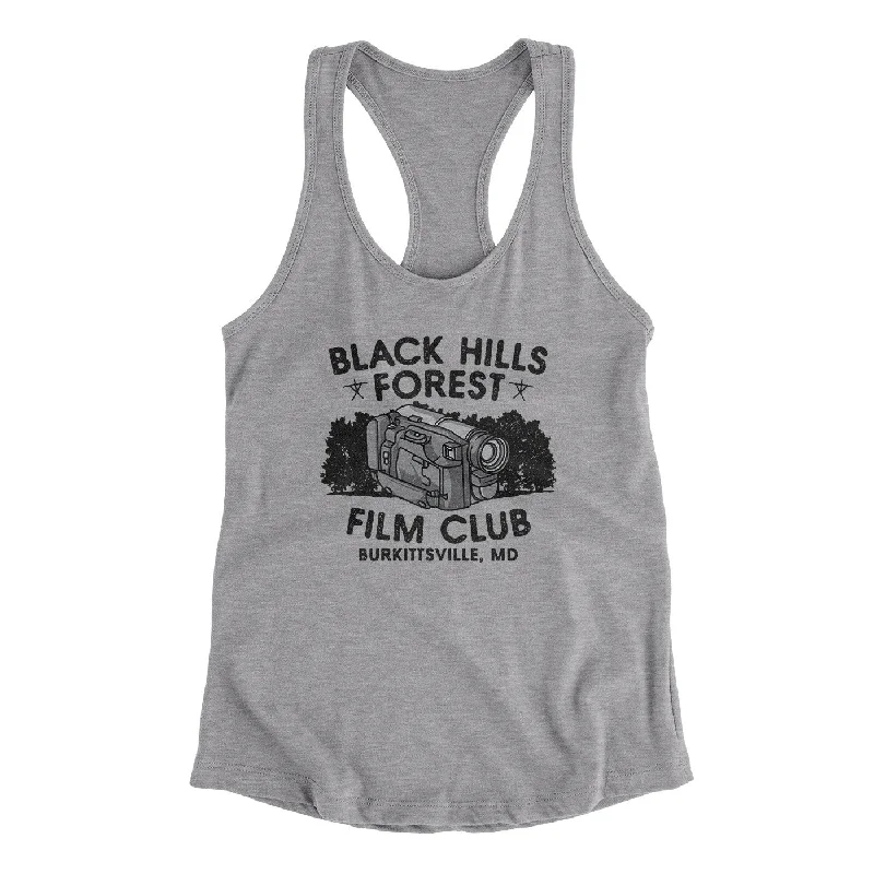 Men's short-sleeve bold rich-sporty-subtle-velvety tee-Black Hills Forest Film Club Women's Racerback Tank