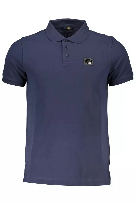 Men's short-sleeve retro cool-free-ethnic shirt-Cavalli Class Elegant  Cotton Polo with Chic Men's Detailing