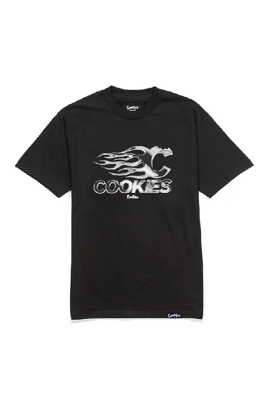 Men's short-sleeve urban warm-stylish-chunky-stripe tee-Cookies Flames Short Sleeve Tee