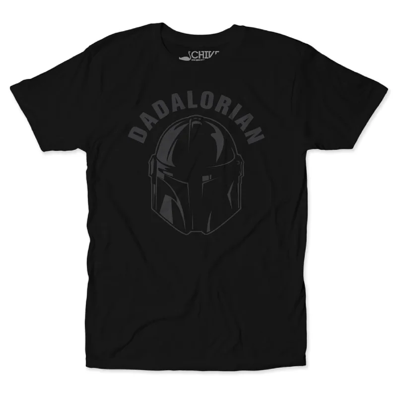 Men's short-sleeve handcrafted ramie top-Dadalorian Blackout Tee