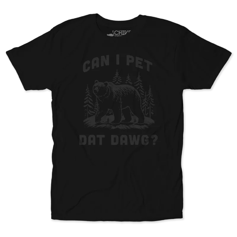 Men's short-sleeve fresh modern-vibrant-pitch-black shirt-Dat Dawg Blackout Tee