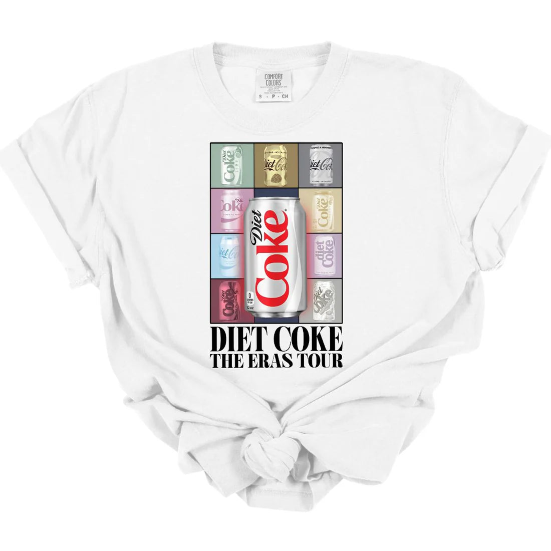 Men's short-sleeve classic muted-fresh-firm-quilted tee-Diet Coke Eras Tour Tee  *MADE TO ORDER*