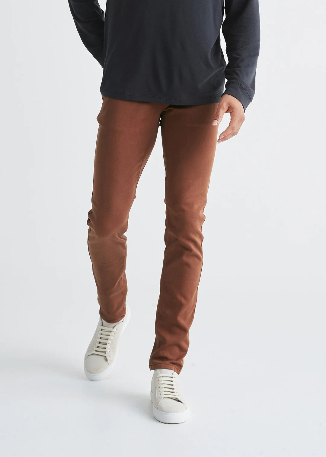 men's relaxed beach luster brown pants-Men's No Sweat Slim Pants (Past Season)