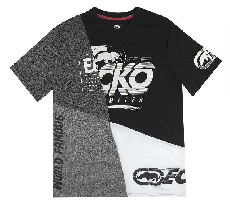 Men's short-sleeve stylish sleek-fit-frost shirt-ECKO UNLTD GRAPHIC T-SHIRT BLACK - E012K1055