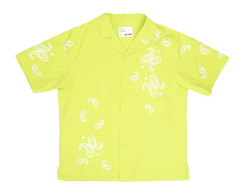 EPTM S/S BUTTON DOWN SHIRT LIME - EASTON