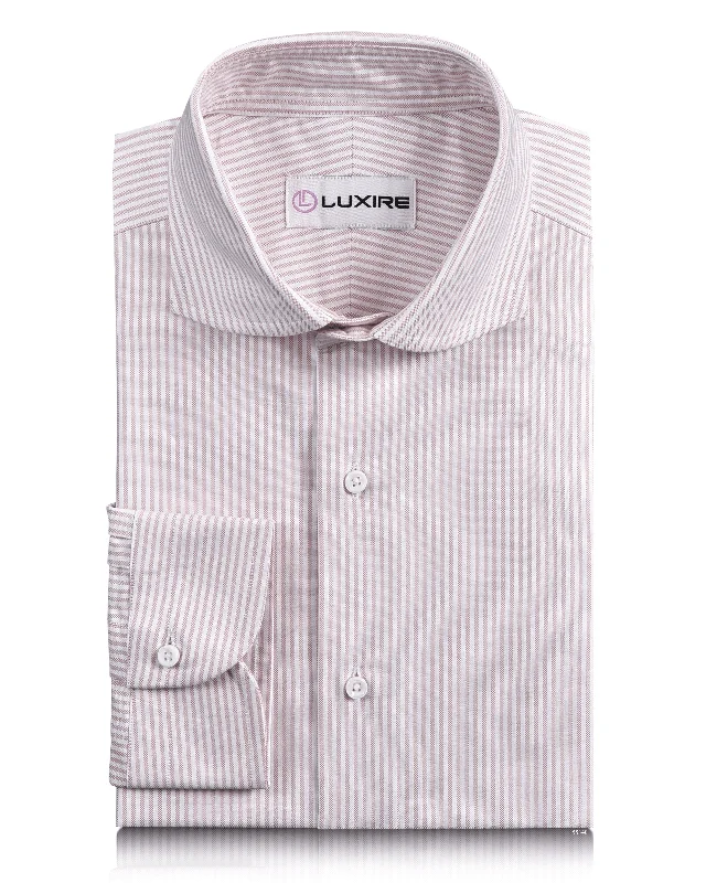 EZS Pink University Stripes Oxford