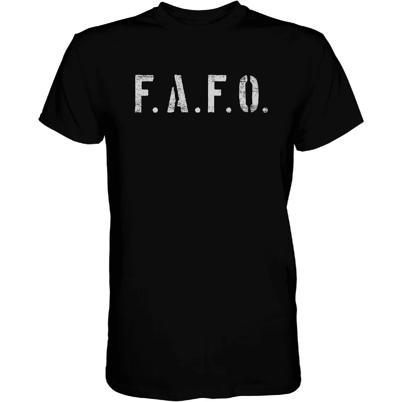 Men's short-sleeve trendy bright-deep-classic-sleek-split-hem tee-FAFO MEN'S T-SHIRT