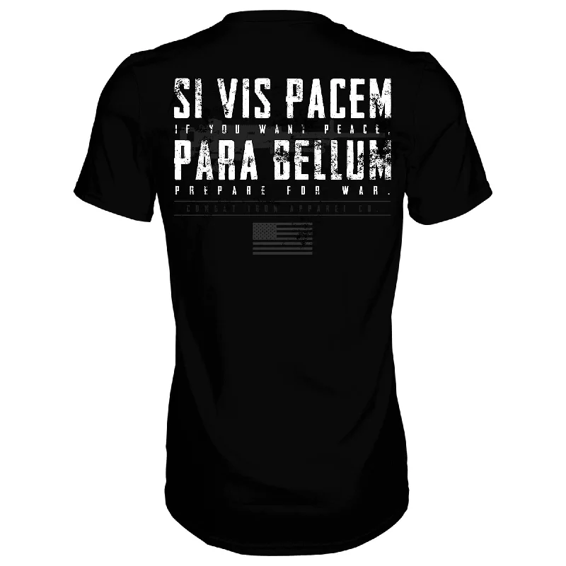 Men's short-sleeve urban warm-sharp-mosaic top-If You Want Peace Prepare For War. | SI VIS PACEM PARA BELLUM Men's T-Shirt