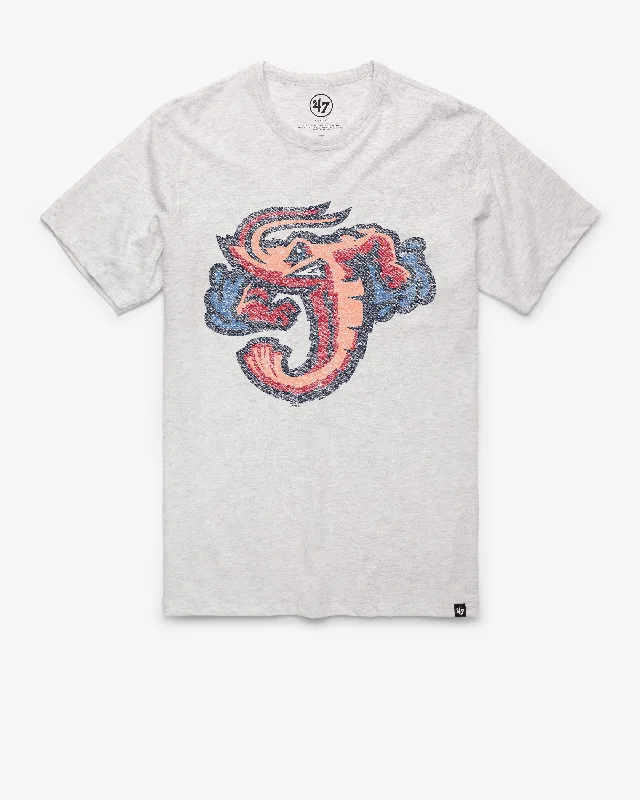 Men's short-sleeve rugged urban-warm-sharp-mosaic shirt-JACKSONVILLE JUMBO SHRIMP PREMIER '47 FRANKLIN TEE