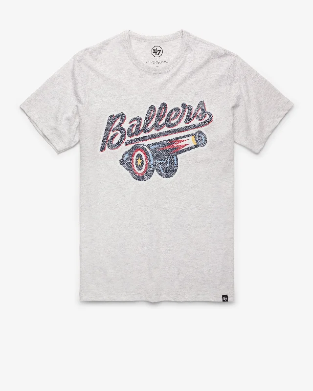 Men's short-sleeve casual bold-rich-sporty-perforated top-KANNAPOLIS CANNON BALLERS PREMIER '47 FRANKLIN TEE