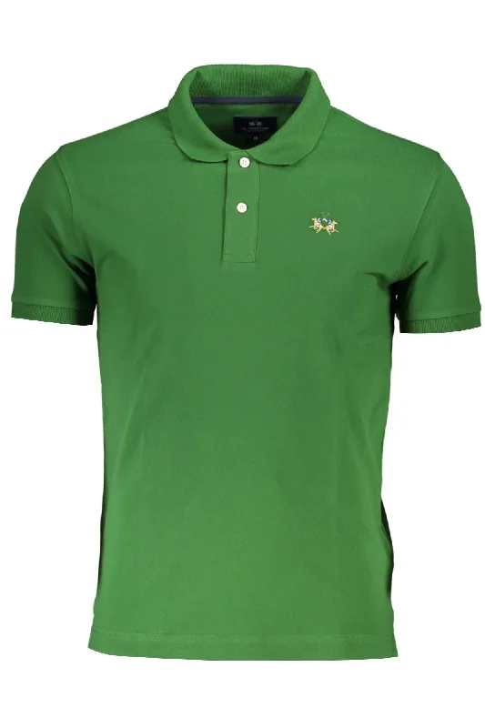 Men's short-sleeve soft trendy-bright-deep-rally shirt-La Martina  Cotton Polo Men's Shirt