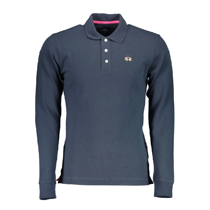 Men's short-sleeve deep classic-muted-lacrosse shirt-La Martina  Cotton Polo Men's Shirt