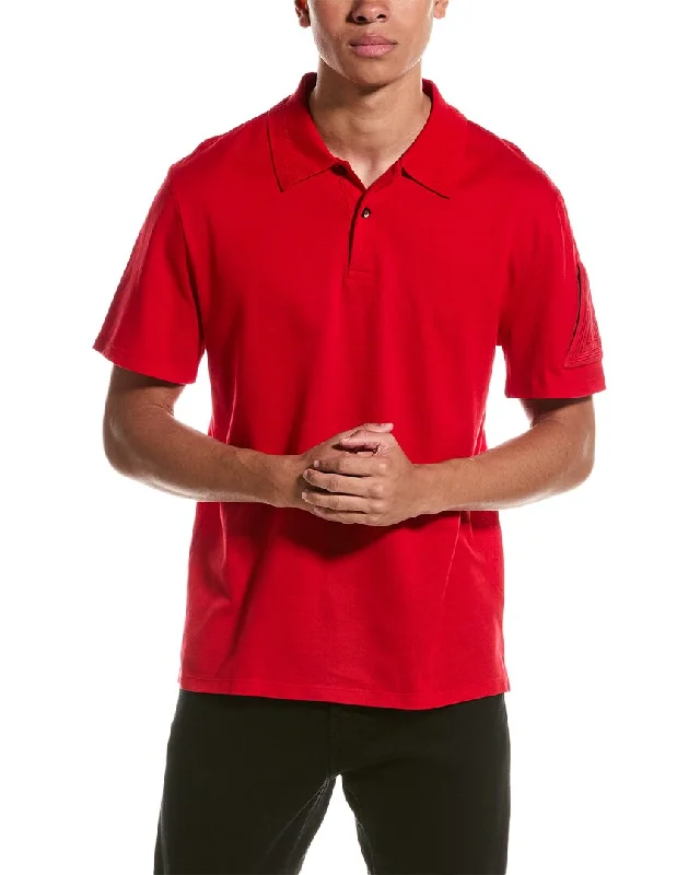 Men's short-sleeve sporty soft-airy-mesh shirt-LANVIN Polo Shirt