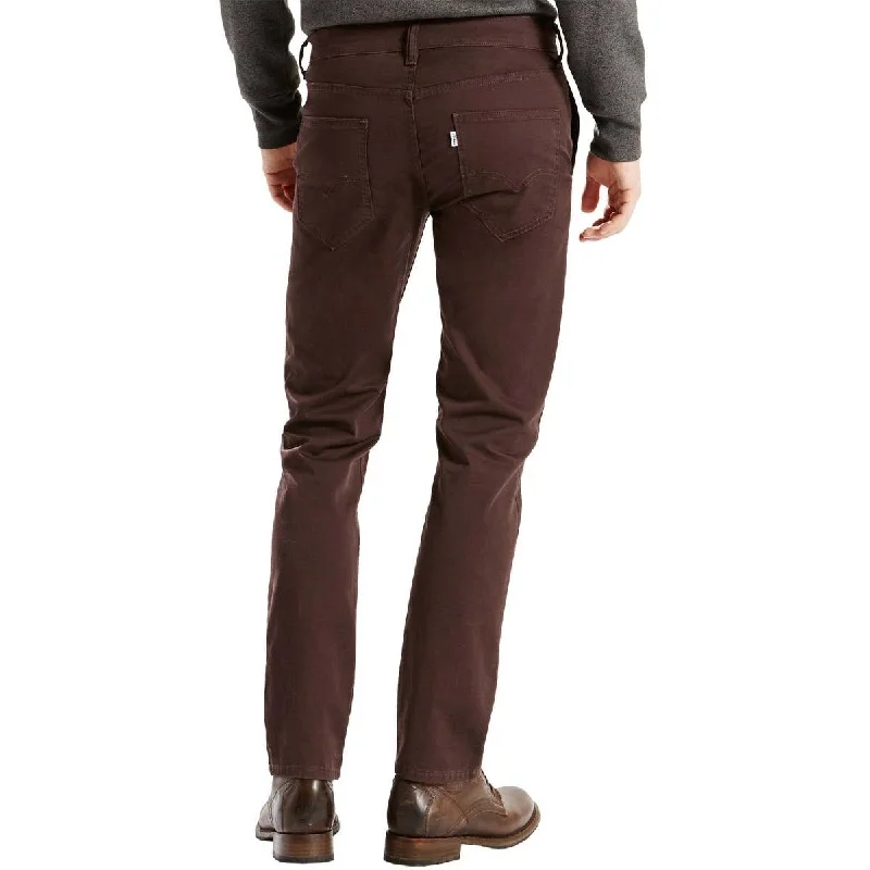 men's stretch office luster gray pants-Levi's Men's 511 Slim Fit Hybrid Trouser Black Coffee 28"W x 30"L - Brown - 28 x 30