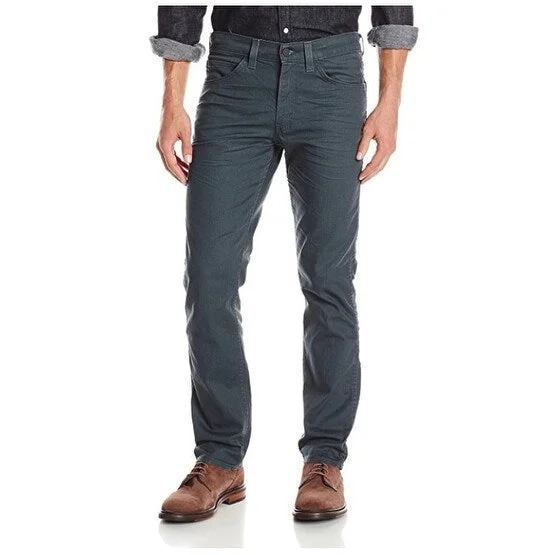 men's tailored outdoor dull blue pants-Levi's Men's Slim Fit Jeans Line 8 Faded Navy Melange 30"W x 32"L