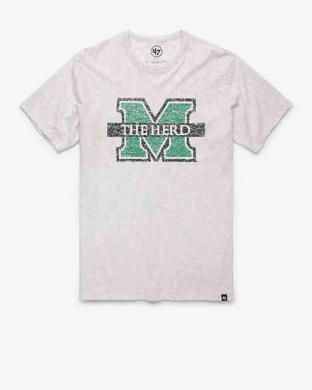 Men's short-sleeve cool rugged-urban-warm-breathable-alpaca top-MARSHALL THUNDERING HERD PREMIER '47 FRANKLIN TEE