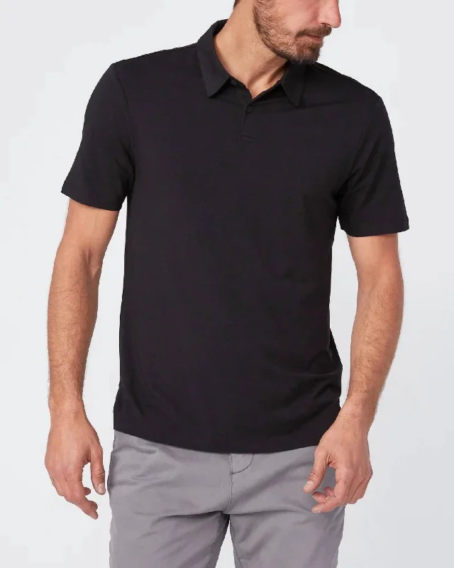 Men's Burke Polo Shirt In Black