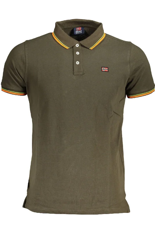 Men's short-sleeve subtle elegant-premium tee-Norway 1963 Chic  Contrasting Detail Polo Men's Shirt