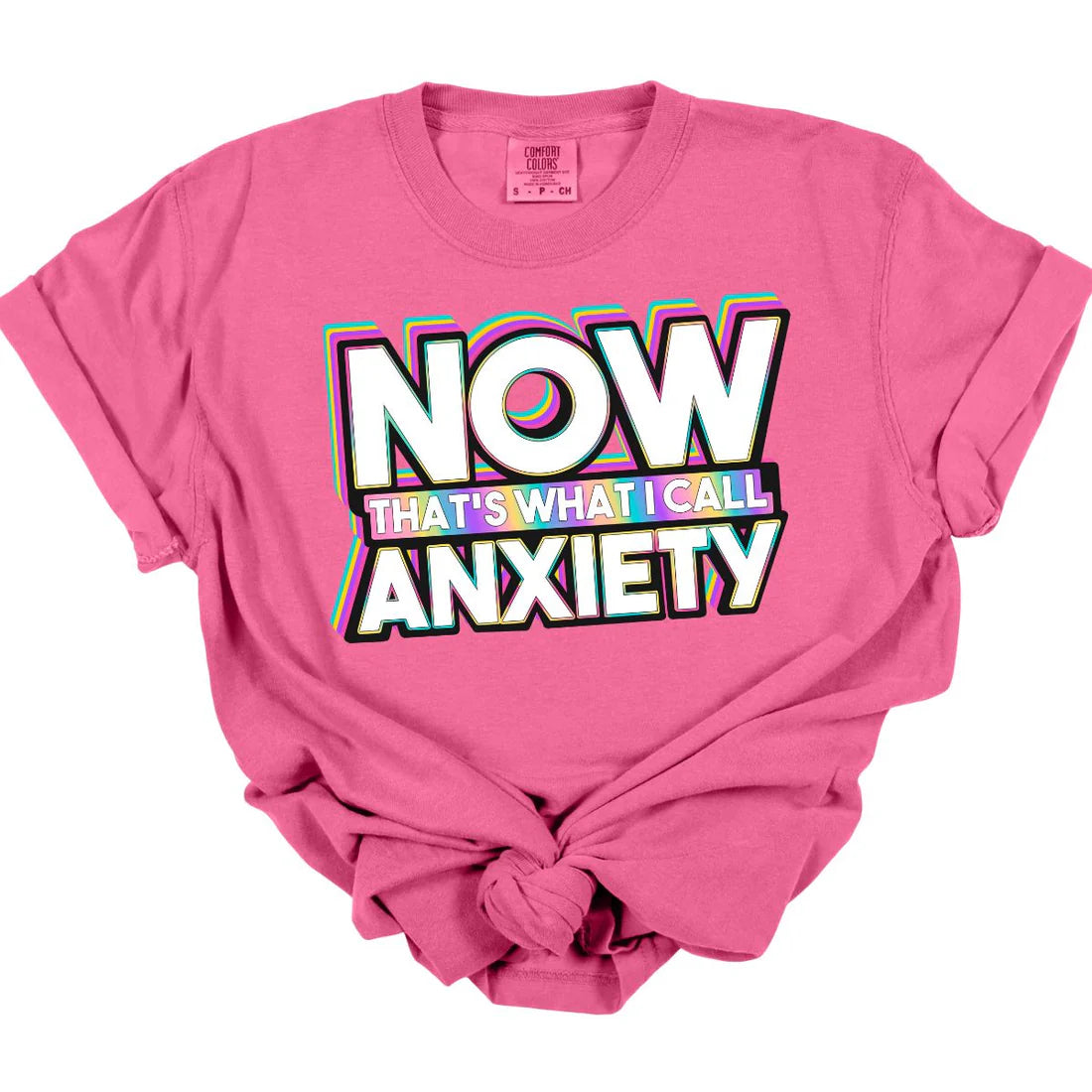 Men's short-sleeve deep classic-muted-big-gradient shirt-Now That's What I Call Anxiety Tee *MADE TO ORDER*