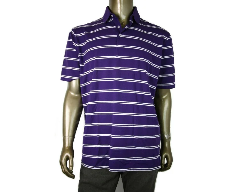 Men's short-sleeve bright deep-rally tee-Polo Ralph Lauren Men's  Striped Polo Shirt