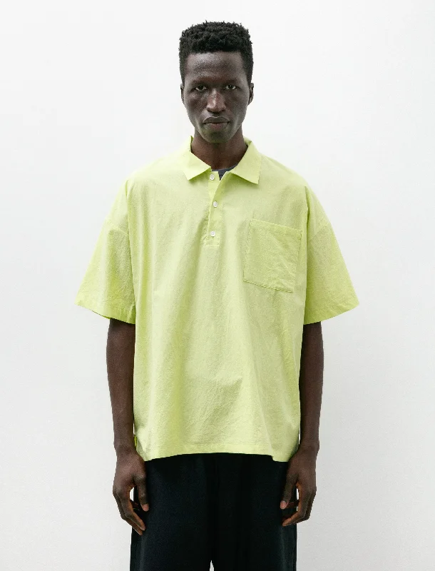 Men's short-sleeve rugged urban-chill-stone shirt-Polo Shirt B Lime