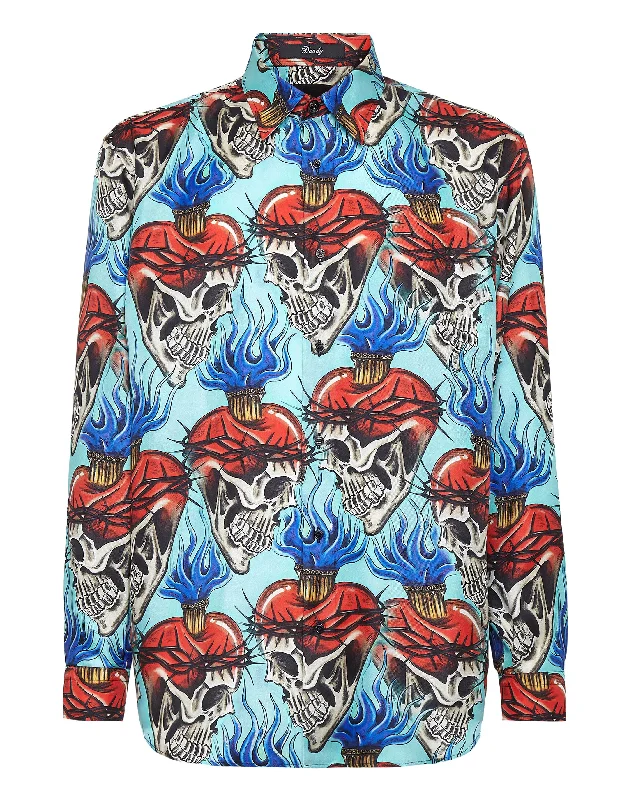 Silk Dandy Shirt Love Tattoo