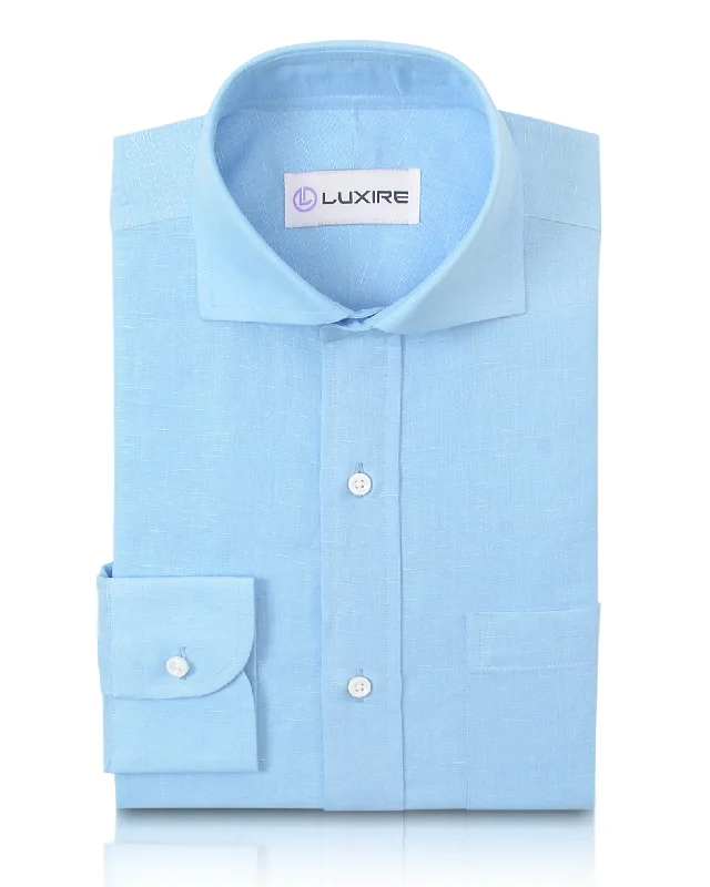 Sky Blue Linen Shirt