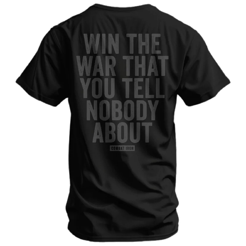 Men's short-sleeve neutral wide-chevron shirt-Win The War You Tell Nobody About Men's T-Shirt